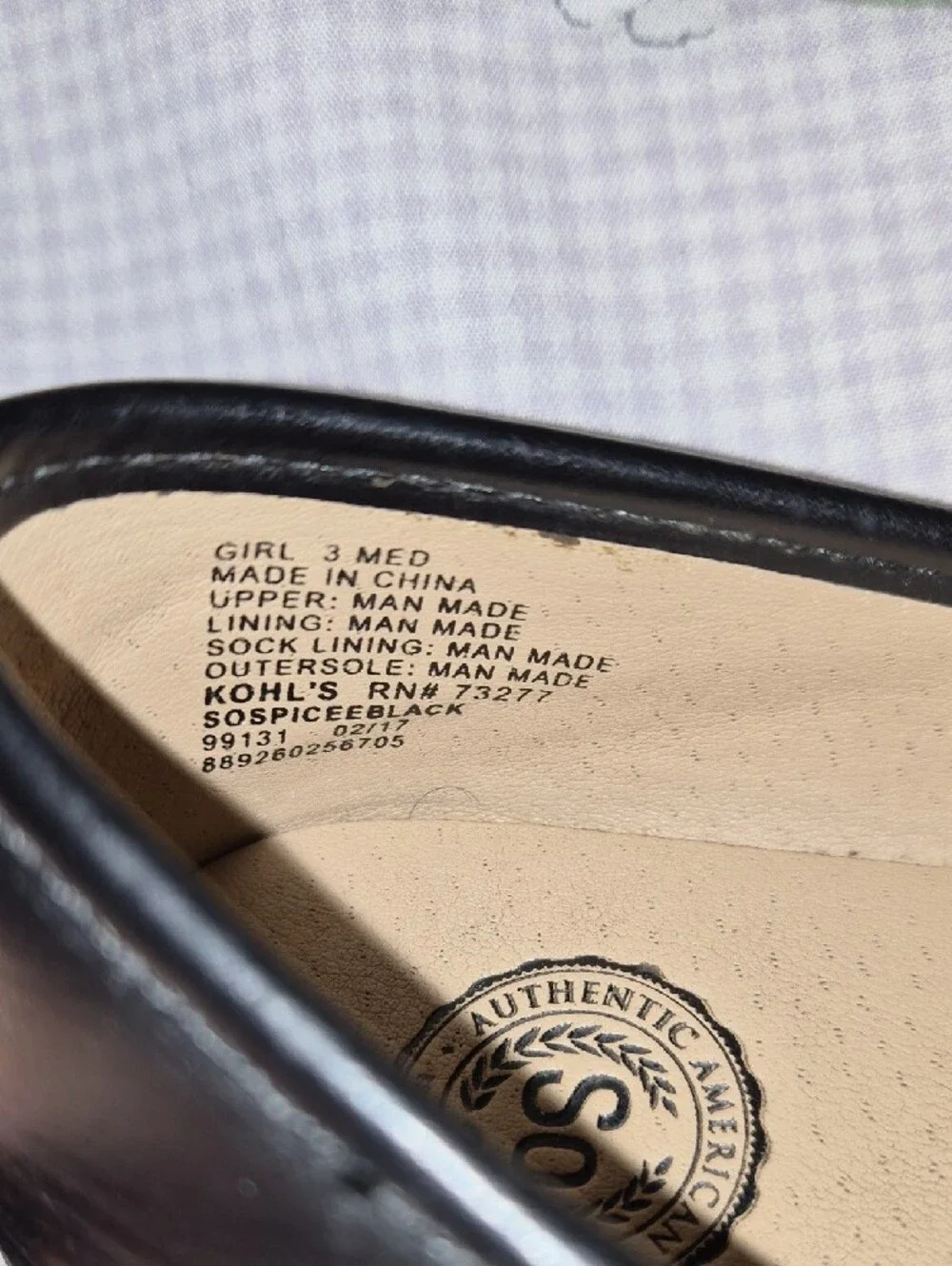 SO Black Girls's Bow Ballet Flats